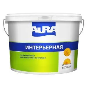 Глубокоматовая краска для стен и потолков "AURA  EKONOMI интерьерная 10л"