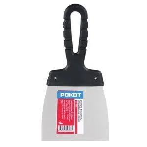 683-133 РОКОТ Шпатель металл (нерж.), пластиковая ручка 100 мм