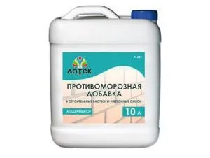 Противоморозная добавка в растворы и бетонные смеси 10 л Латек