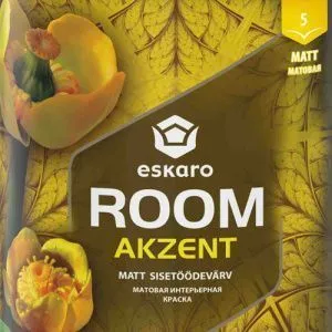   Матовая краска для стен и потолков "Eskaro Akzent Room ОСНОВА TR" 0,9л